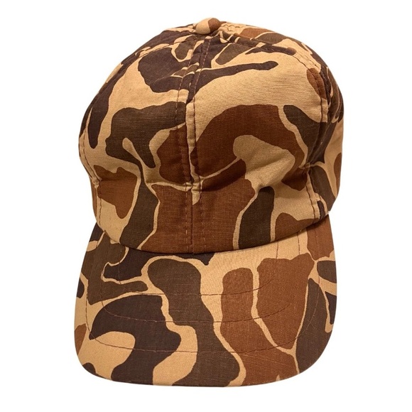 Vintage 80s Original Duck Camo Ear Flap Hat Foam Insulated Hunting Cap - Picture 5 of 9